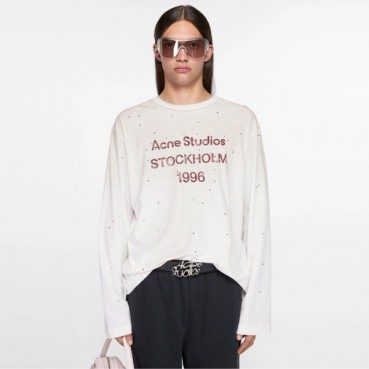 아크네 남/녀 라운드 긴팔티 - Acne Unisex Round Tshirt 