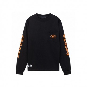 크롬하츠 남성 라운드 긴팔티 - Chrome Hearts Mens Round Tshirt 