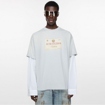 아크네 남성 크루넥 긴팔티 - Acne Mens Round Tshirt 