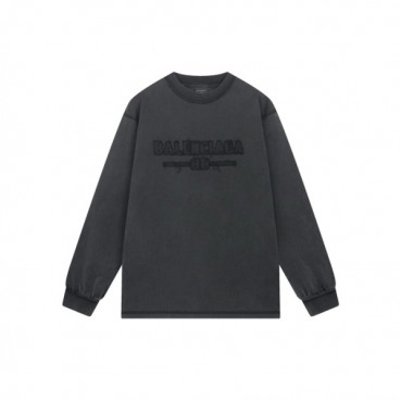 발렌시아가 남성 라운드 긴팔티 - Balenciaga Mens Round Tshirt 