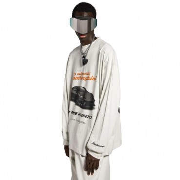 발렌시아가 남성 라운드 긴팔티 - Balenciaga Mens Round Tshirt 