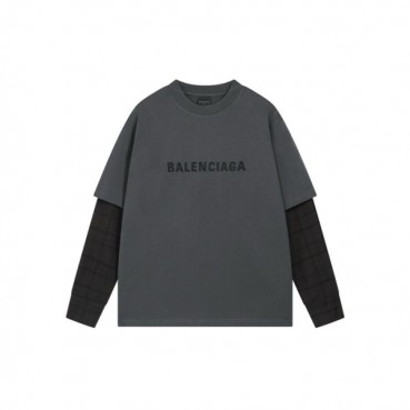 발렌시아가 남성 라운드 긴팔티 - Balenciaga Mens Round Tshirt 
