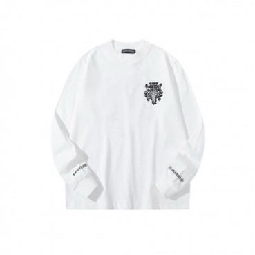 크롬하츠 남성 라운드 긴팔티 - Chrome Hearts Mens Round Tshirt 