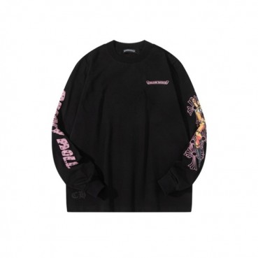 크롬하츠 남성 라운드 긴팔티 - Chrome Hearts Mens Round Tshirt 