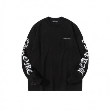 크롬하츠 남성 라운드 긴팔티 - Chrome Hearts Mens Round Tshirt 