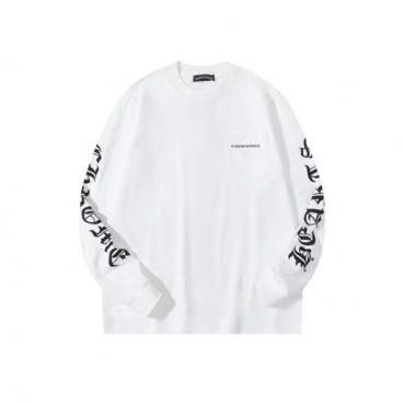 크롬하츠 남성 라운드 긴팔티 - Chrome Hearts Mens Round Tshirt 