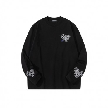 크롬하츠 남성 라운드 긴팔티 - Chrome Hearts Mens Round Tshirt 