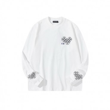 크롬하츠 남성 라운드 긴팔티 - Chrome Hearts Mens Round Tshirt 