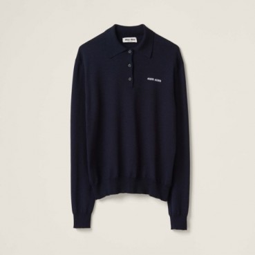 미우미우 여성 폴로 긴팔티 - Miumiu Womens Polo Tshirt 