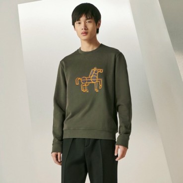 에르메스 남성 라운드 맨투맨 - Hermes Mens Round Tshirt 