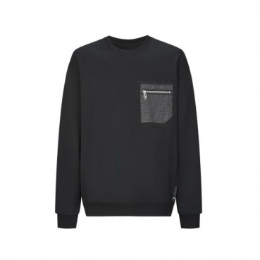 펜디 남성 블랙 맨투맨 - Fendi Mens Black Tshirt 