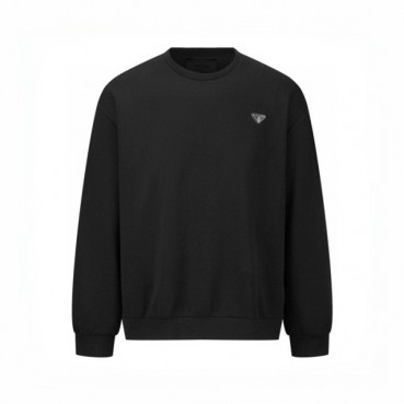 프라다 남성 블랙 맨투맨 - Prada Mens Black Tshirt 