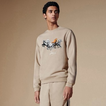 에르메스 남성 라운드 맨투맨 - Hermes Mens Round Tshirt 