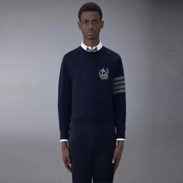 톰브라운 남성 라운드 맨투맨 - Thom Browne Mens Round Tshirts 