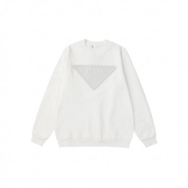 프라다 남성 화이트 맨투맨 - Prada Mens White Tshirts 