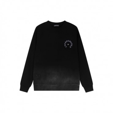 크롬하츠 남성 블랙 맨투맨 - Chrome Hearts Mens Black Tshirts 