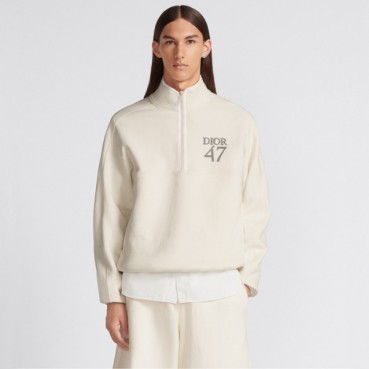 디올 남성 집업 긴팔티 - Dior Mens White Tshirts 