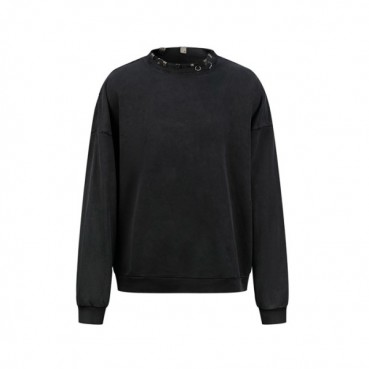 발렌시아가 남성 크루넥 맨투맨 - Balenciaga Mens Black Tshirts 