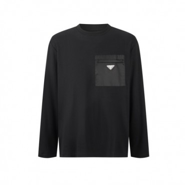 프라다 남성 라운드 긴팔티 - Prada Mens Round Tshirts 