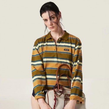 미우미우 여성 폴로 긴팔티 - Miumiu Womens Polo Tshirt 