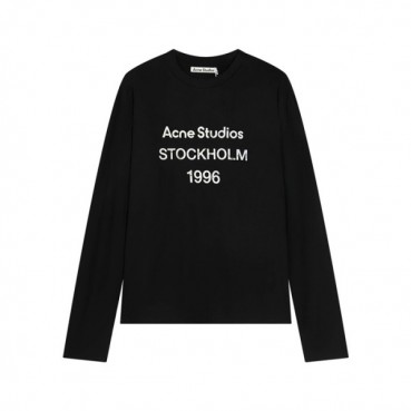 아크네 남/녀 라운드 긴팔티 - Acne Unisex Round Tshirts 