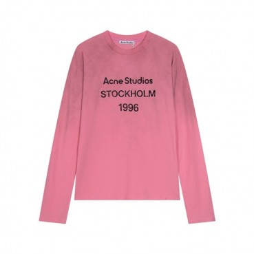 아크네 남/녀 라운드 긴팔티 - Acne Unisex Round Tshirts 