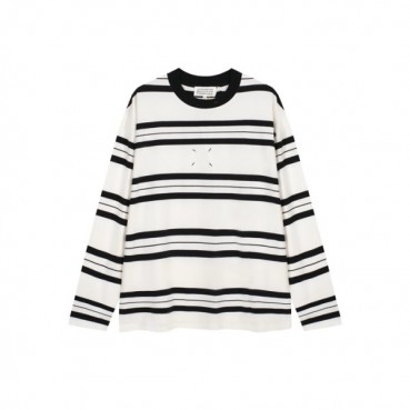 메종 마르지엘라 남성 화이트 긴팔티 - Maison Margiela Mens White Tshirts 