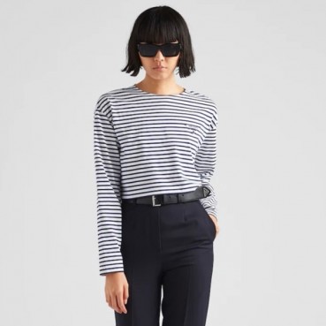 프라다 여성 블루 맨투맨 - Prada Womens Blue Tshirts 