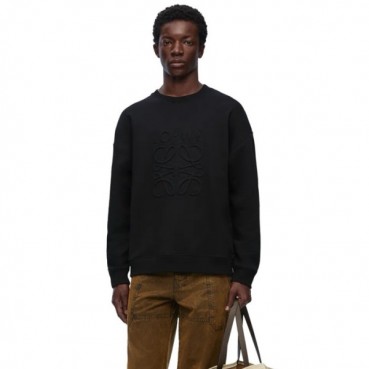 로에베 남성 블랙 맨투맨 - Loewe Mens Black Tshirts 