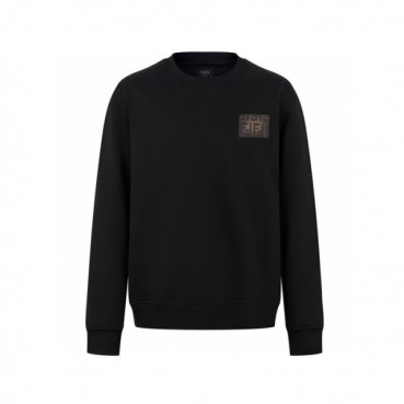 펜디 남성 캐쥬얼 블랙 맨투맨 - Fendi Mens Black Tshirts 