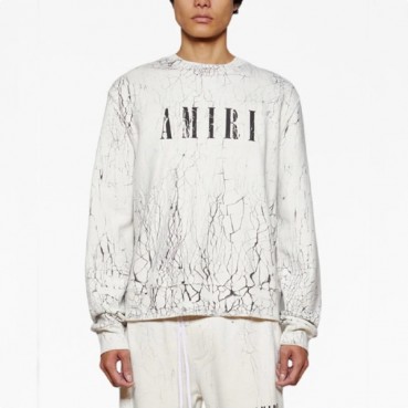 아미리 남성 화이트 맨투맨 - Amiri Mens White Tshirts 