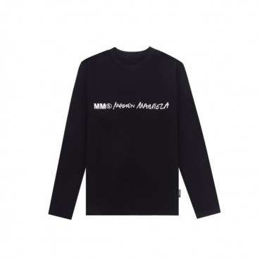 메종 마르지엘라 남성 블랙 긴팔티 - Maison Margiela Mens Black Tshirts 