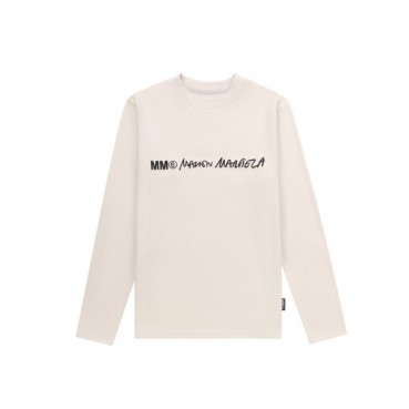 메종 마르지엘라 남성 아이보리 긴팔티 - Maison Margiela Mens Ivory Tshirts 