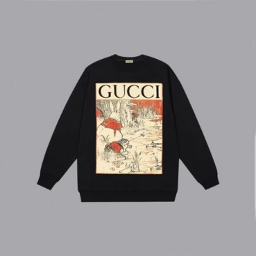 구찌 남성 베이직 블랙 맨투맨 - Gucci Mens Black Tshirts 