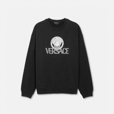 베르사체 남성 블랙 크루넥 맨투맨- Versace Mens Black Tshirts 