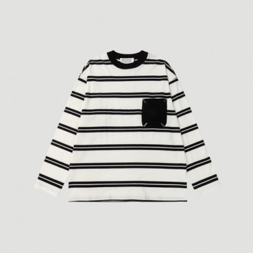 메종 마르지엘라 남성 화이트 맨투맨 - Maison Margiela Mens White Tshirts 