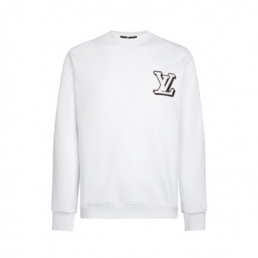 루이비통 남성 화이트 맨투맨 - Louis vuitton Mens White Tshirts 