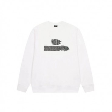 발렌시아가 남성 화이트 맨투맨 - Balenciaga Mens White Tshirts 