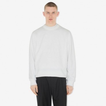 버버리 남성 화이트 크루넥 맨투맨 - Burberry Mens White Tshirts 