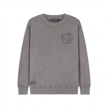 크롬하츠 남성 그레이 맨투맨 - Chrome Hearts Mens Gray Tshirts 