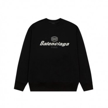발렌시아가 남성 블랙 맨투맨 - Balenciaga Mens Black Tshirts 