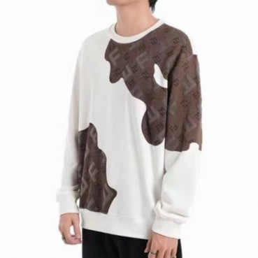 펜디 남성 캐쥬얼 화이트 맨투맨 - Fendi Mens White Tshirts 