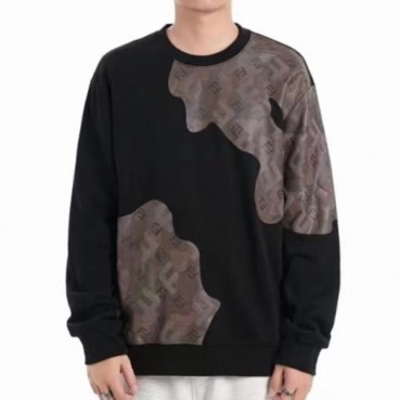 펜디 남성 캐쥬얼 블랙 맨투맨 - Fendi Mens Black Tshirts 