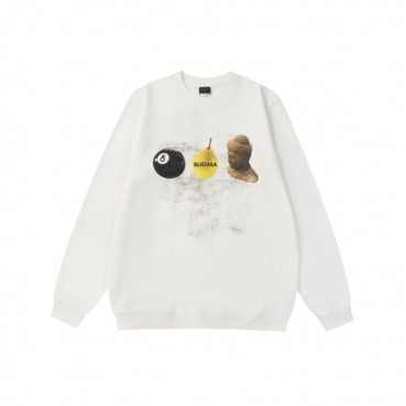 발렌시아가 남성 화이트 맨투맨 - Balenciaga Mens White Tshirts 