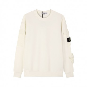 스톤아일랜드 남성 모던 아이보리 맨투맨 - Stone Island Mens Ivory Tshirts 