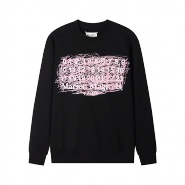 메종 마르지엘라 남성 블랙 맨투맨 - Maison Margiela Mens Black Tshirts 