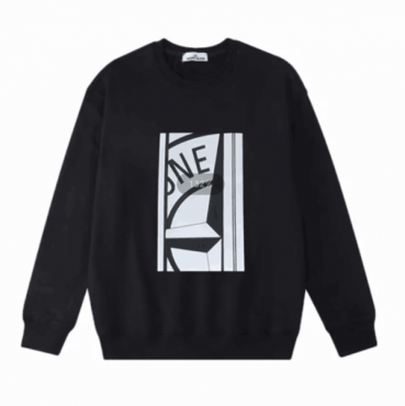 스톤아일랜드 남성 모던 블랙 맨투맨 - Stone Island Mens Black Tshirts 