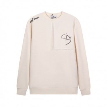 스톤아일랜드 남성 모던 아이보리 맨투맨 - Stone Island Mens Ivory Tshirts 