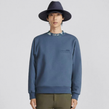 디올 남성 클래식 블루  맨투맨 - Dior Mens Blue Tshirts 