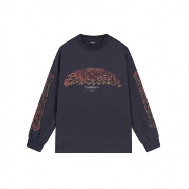 발렌시아가 남성 블랙 맨투맨 - Balenciaga Mens Black Tshirts 